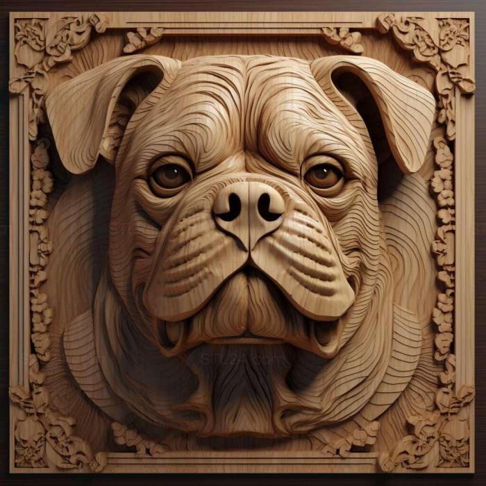 Nature and animals (Burbul dog 4, NATURE_7224) 3D models for cnc